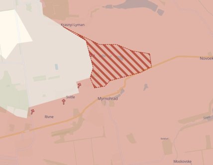 Мирноград на карте Deep State