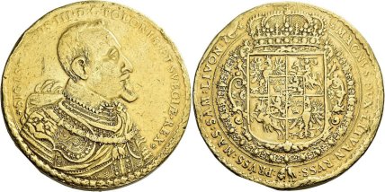 Монета 100 дукатов Сигизмунд Ваза