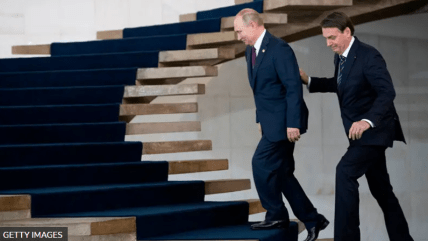 Путин и Болсонару в 2022 году