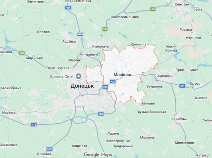 Макіївка на карті