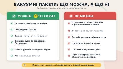 Что можна и что нельзя хранить в вакуумных пакетах