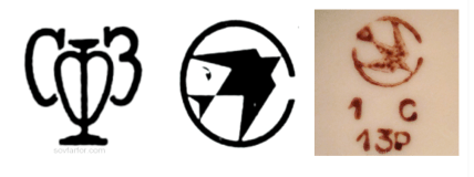 Клейма синельниковского фарфорового завода