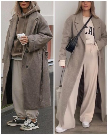 пальто кросівки