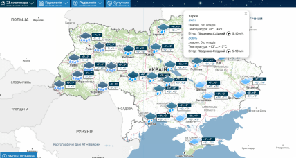 Какой будет погода в Харькове 23 ноября