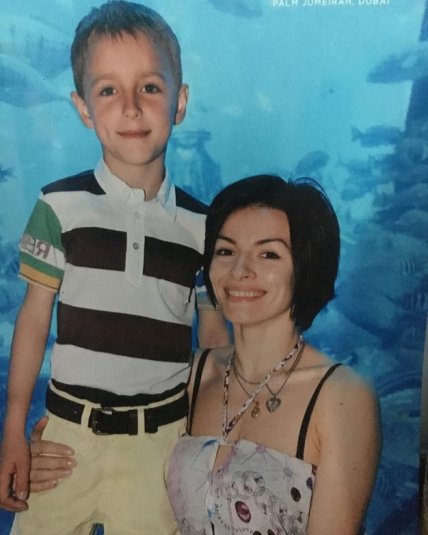 Надія Мейхер з сином