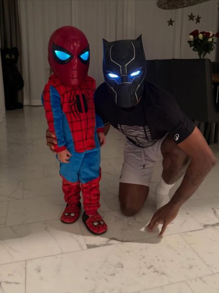 Гаэль Монфис с дочерью Скай