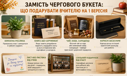 Что подарить учителю на 1 сентября