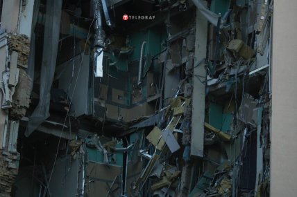 Последствия ракетного удара по Киеву 31.12.2022 — гостиница в Соломенском районе