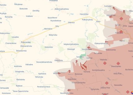 Терновое на карте DeepState