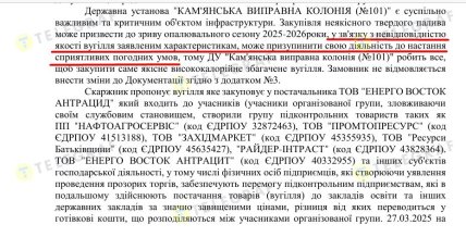 В Каменской колонии обратили внимание на последствия использования некачественного угля