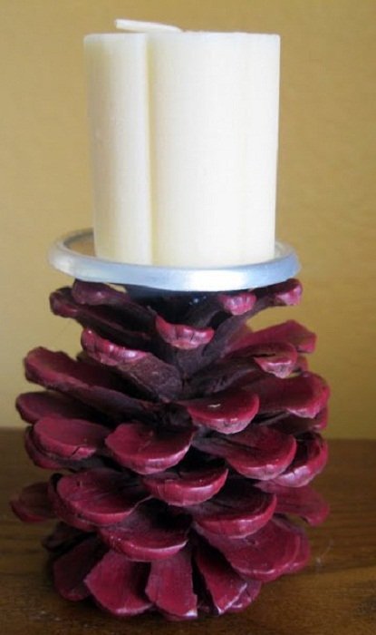 Новогодний подсвечник