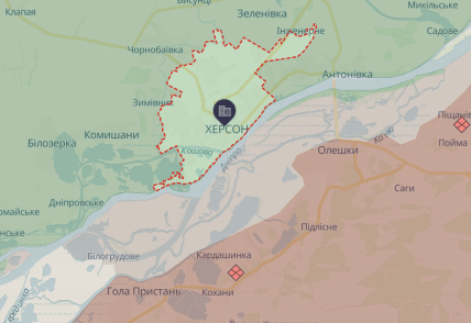 Херсон на карте