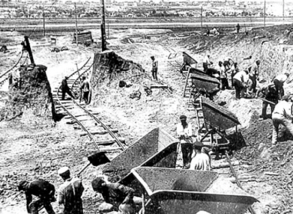 Начало строительства Азовстали Фото Метинвест