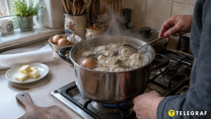 пельмени, бульон для пельменей