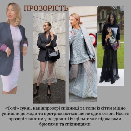 Тренд осени прозрачность