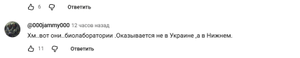 Комментарии под видео о комарах на YouTube