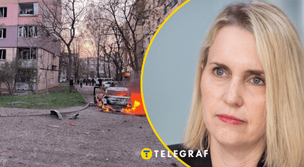 Бріджит Брінк уникає згадки Росії, як винуватця загибелі цивільних