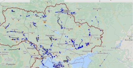 Карта прильотів ракет по Україні 10 жовтня