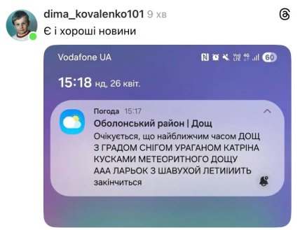 Меми про негоду в Україні