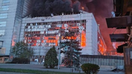 Трипольская ТЭС после атаки 11 апреля 2025 года