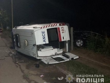 ДТП в Ужгороді внаслідок зіткнення BMW і швидкої