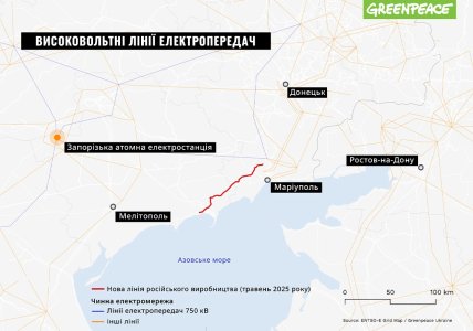 Дані Greenpeace Україні щодо мережі, яку будує РФ