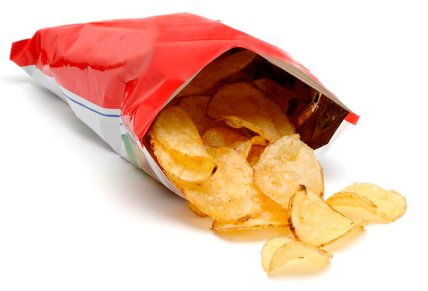 Чипсы в пачке