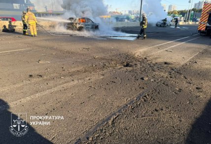 Удар безпілотника поряд із трасою Київ-Одеса