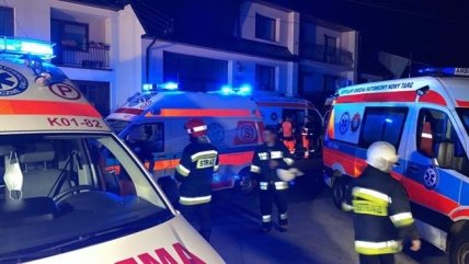 Пожар в Польше 20.06.2021