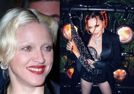 Мадонна в молодости и сейчас