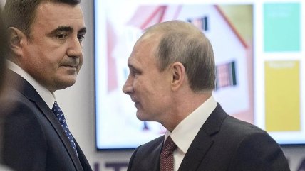 Алексей Дюмин и Владимир Путин