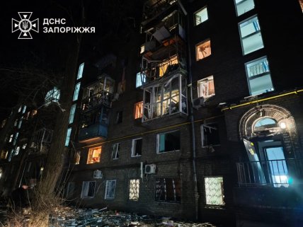 Последствия удара России по Запорожью 24.02.2026