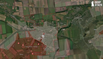 Покровськ на карті