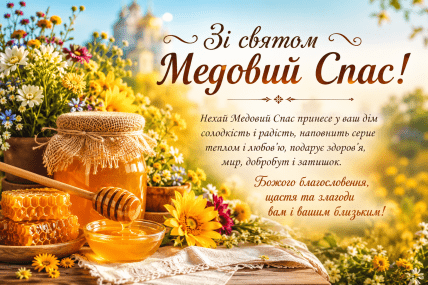 Медовый Спас, открытки, картинки, поздравления