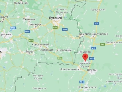 карта Красный Сулин