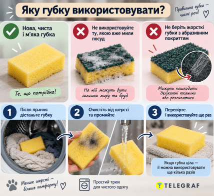 Какую губку лучше использовать. Инфографика: ИИ "Телеграф"