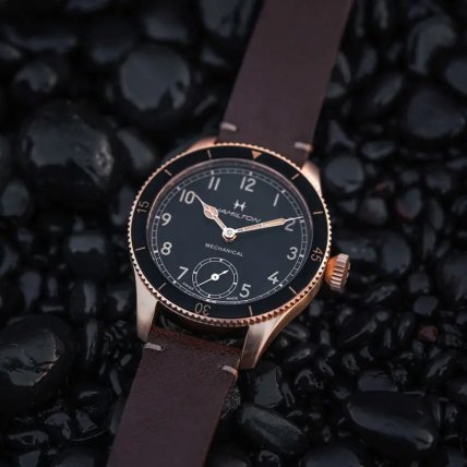 Годинник Hamilton Khaki Aviation Pilot Pioneer Mechanical Bronze 43mm