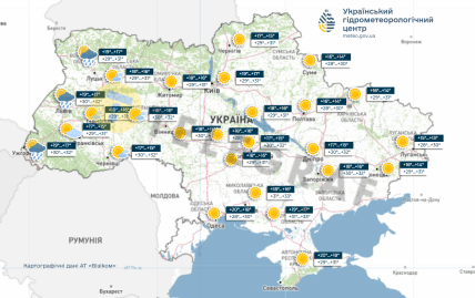 Прогноз погоды, карта 30.08.2025