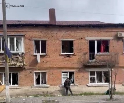 Ямпіль після атаки 27 квітня