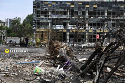 Последствия удара России по Дарницкому району Киева 6.07.2026