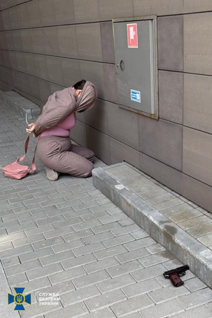 Женщина, задержанная за нападение на Стерненко