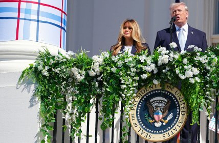 Дональд Трамп с Меланией Трамп