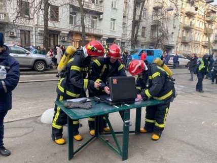 Фото эвакуации людей при пожаре