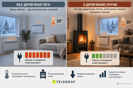 Зачем норвежцам дровяные печи Инфографика: ИИ "Телеграф"
