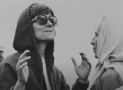 Лариса Шепитько на съемках