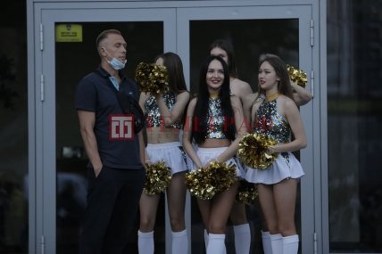 Фанаты в Киеве на матче Украина - Англия