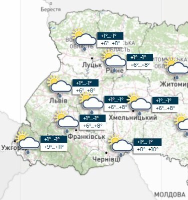 Погода во Львове