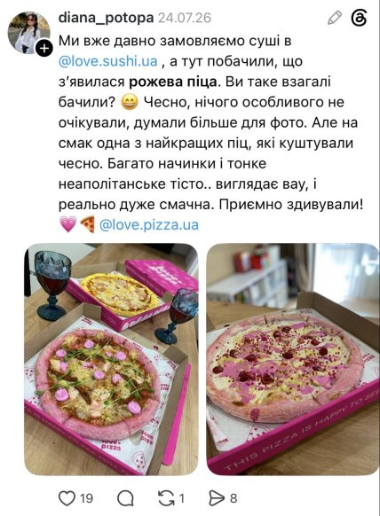 Сообщение в Threads