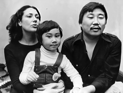 Ольга Матешко с первым мужем и сыном