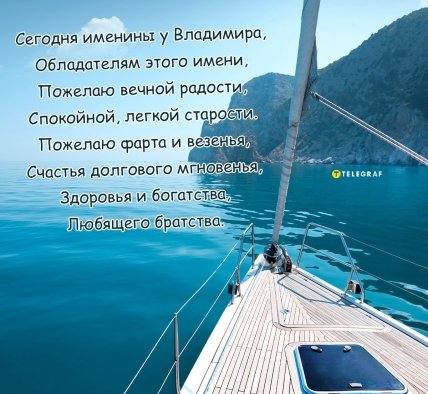 Открытка с Днем ангела Владимира 2023